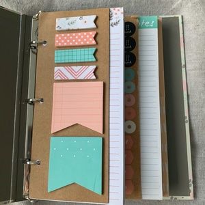 Floral Day Planner with Multiple Sections